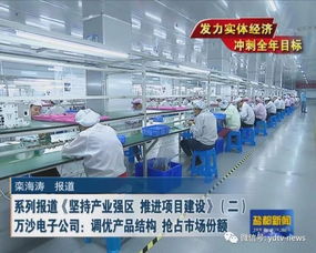 坚持产业强区 推进项目建设系列报道（二） 万沙电子公司调优产品结构，以创新设计抢占市场份额
